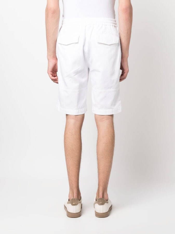 Brunello Cucinelli Shorts met elastisch trekkoord Wit