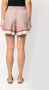 Brunello Cucinelli Shorts met geometrische print Rood - Thumbnail 4