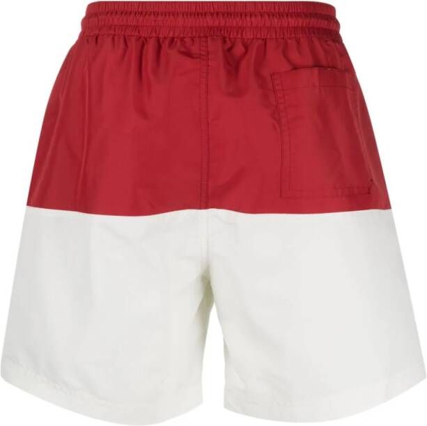 Brunello Cucinelli Shorts met vlakken Rood