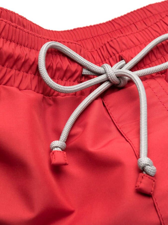 Brunello Cucinelli Shorts met vlakken Rood