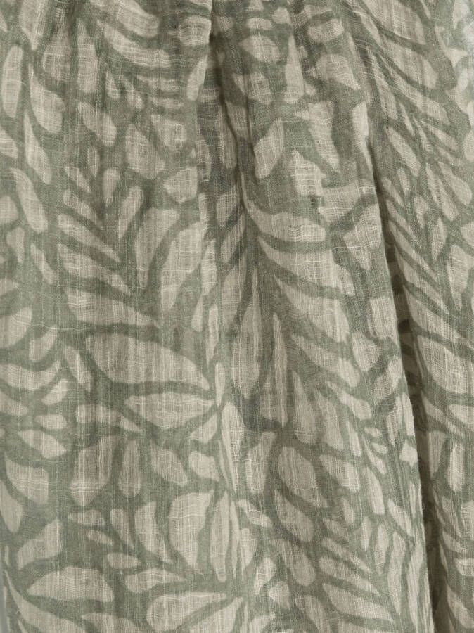 Brunello Cucinelli Sjaal met bladprint Beige