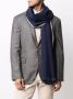 Brunello Cucinelli Sjaal met franje Blauw - Thumbnail 2
