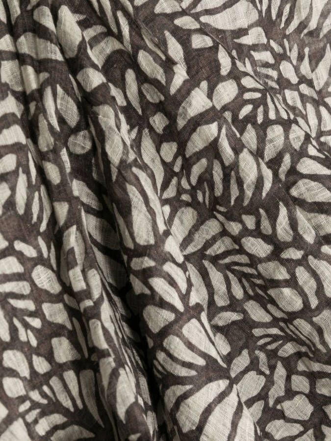 Brunello Cucinelli Sjaal met print Beige