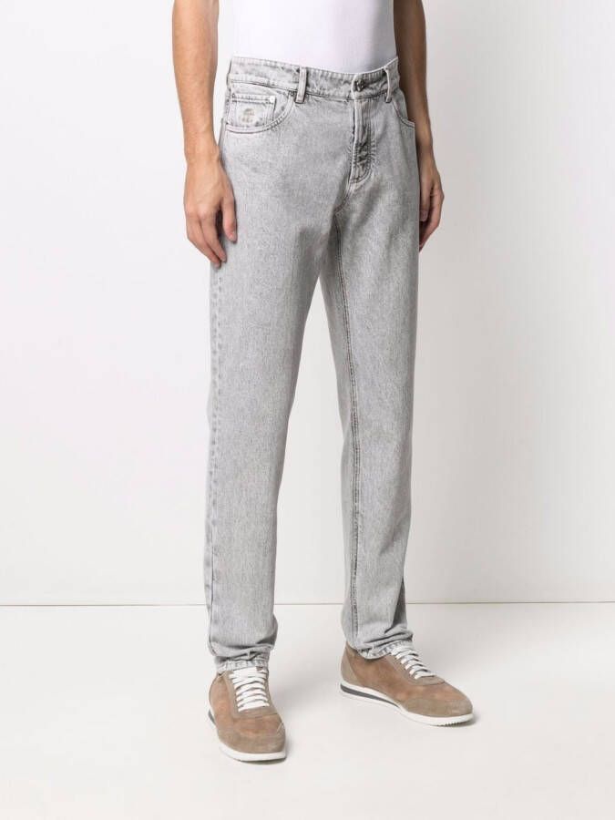 Brunello Cucinelli Slim-fit broek Zwart