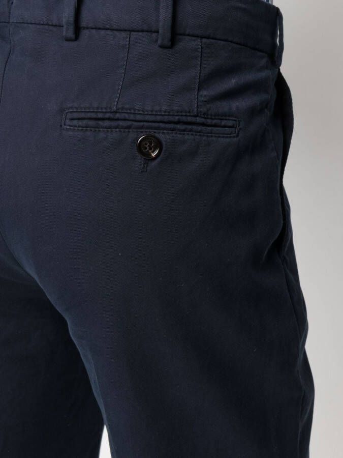 Brunello Cucinelli Slim-fit chino Blauw