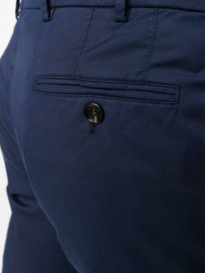 Brunello Cucinelli Slim-fit chino Blauw