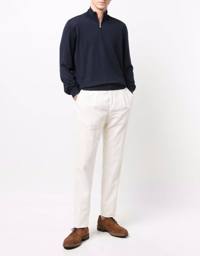 Brunello Cucinelli Slim-fit chino Wit