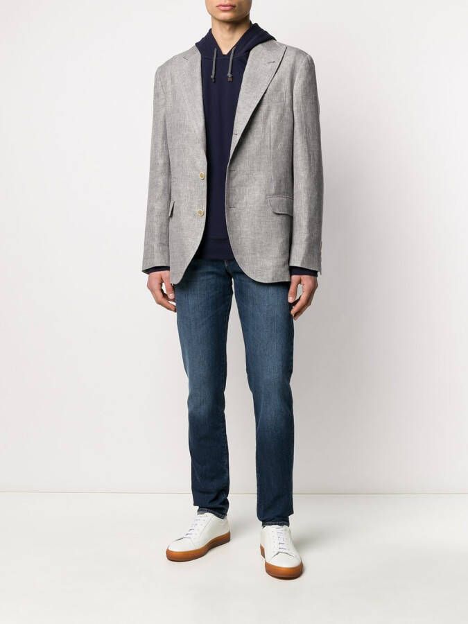Brunello Cucinelli Slim-fit jeans Blauw