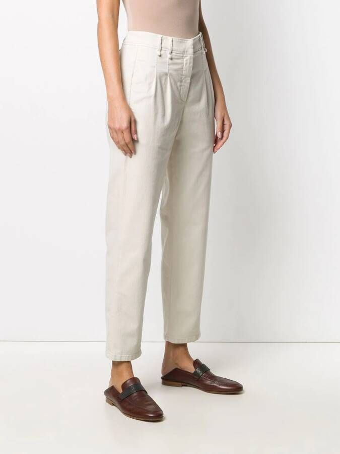 Brunello Cucinelli Straight broek Beige