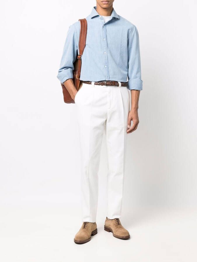 Brunello Cucinelli Straight chino Wit