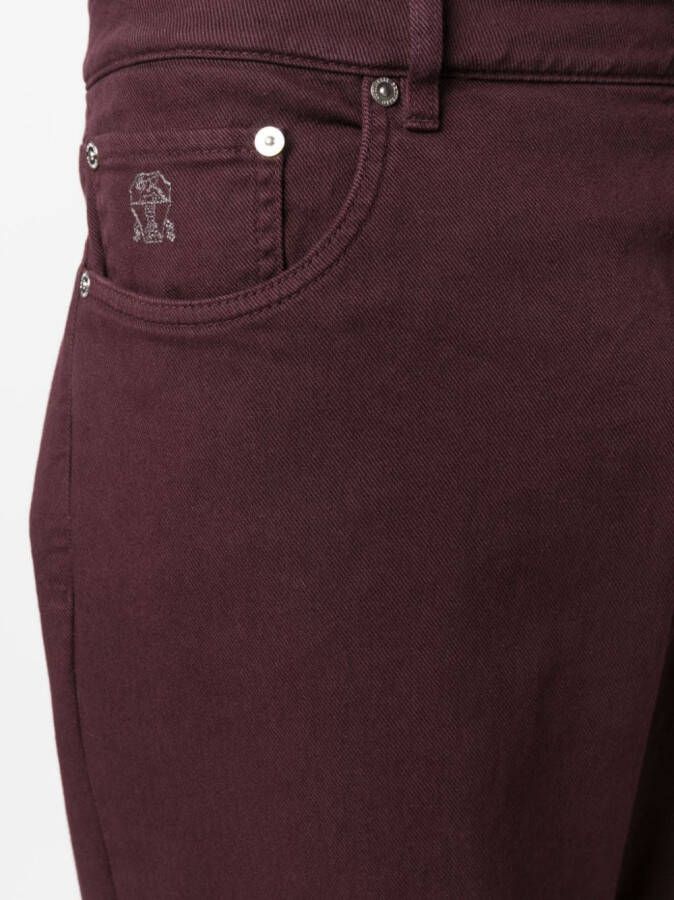 Brunello Cucinelli Straight jeans Rood