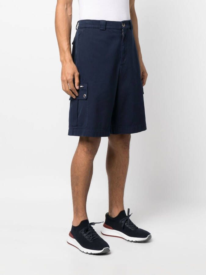 Brunello Cucinelli Straight bermuda shorts Blauw