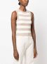 Brunello Cucinelli Gestreepte top Beige - Thumbnail 3
