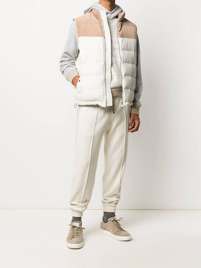 Brunello Cucinelli T-shirt met gelaagd effect Grijs