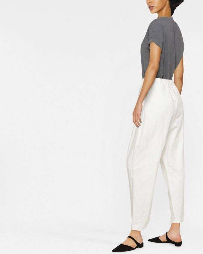 Brunello Cucinelli T-shirt met glitter afwerking Grijs