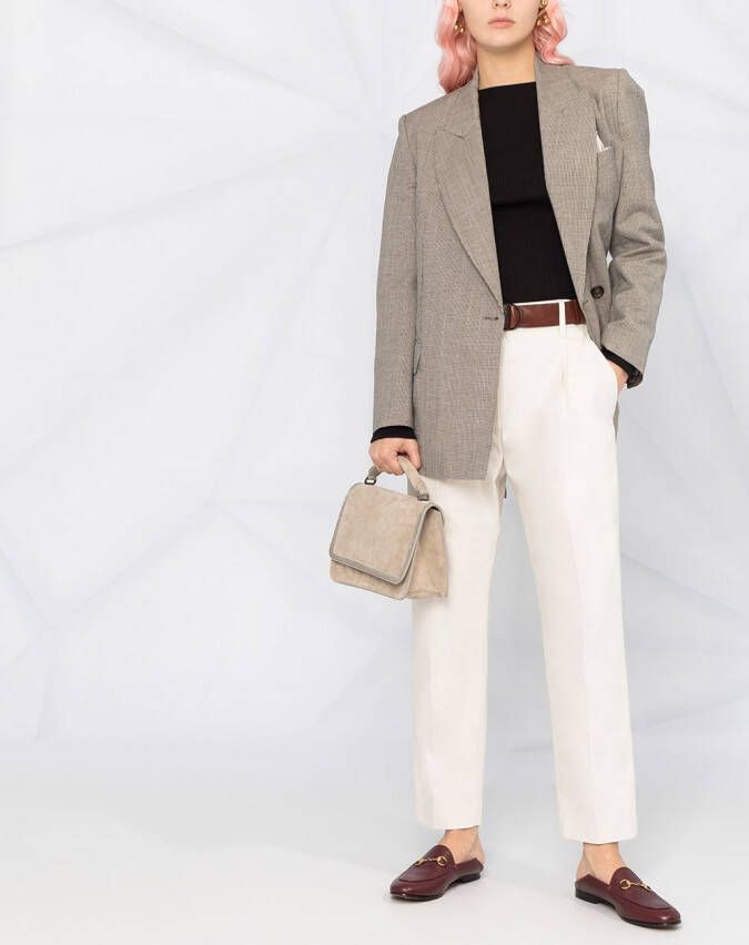 Brunello Cucinelli T-shirt met ketting afwerking Zwart