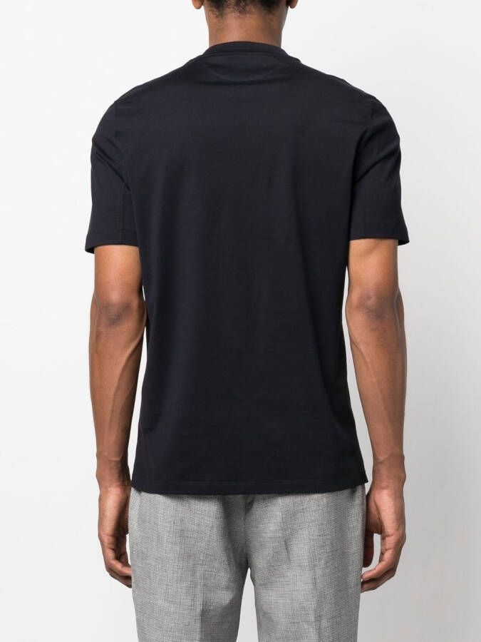 Brunello Cucinelli T-shirt met logoprint Blauw