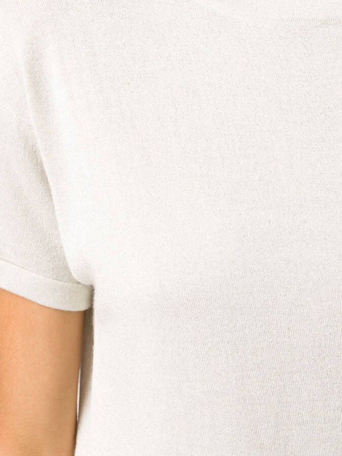 Brunello Cucinelli T-shirt met ronde hals Beige