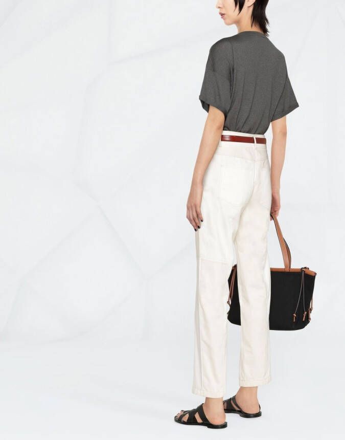 Brunello Cucinelli T-shirt met ronde hals Grijs