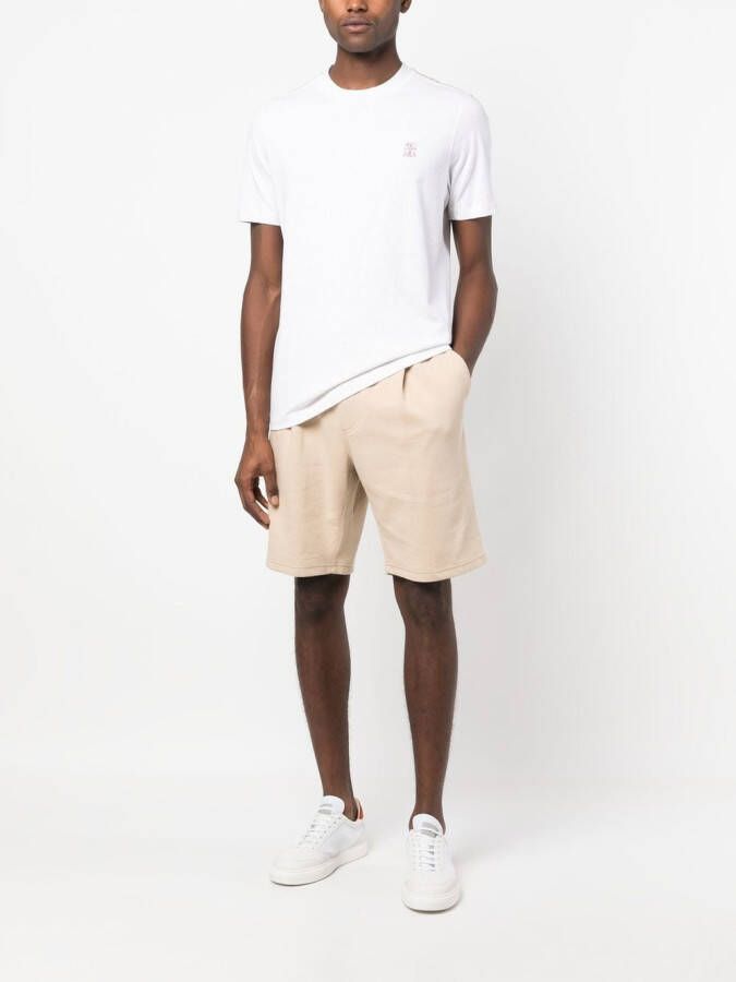 Brunello Cucinelli T-shirt met ronde hals Wit