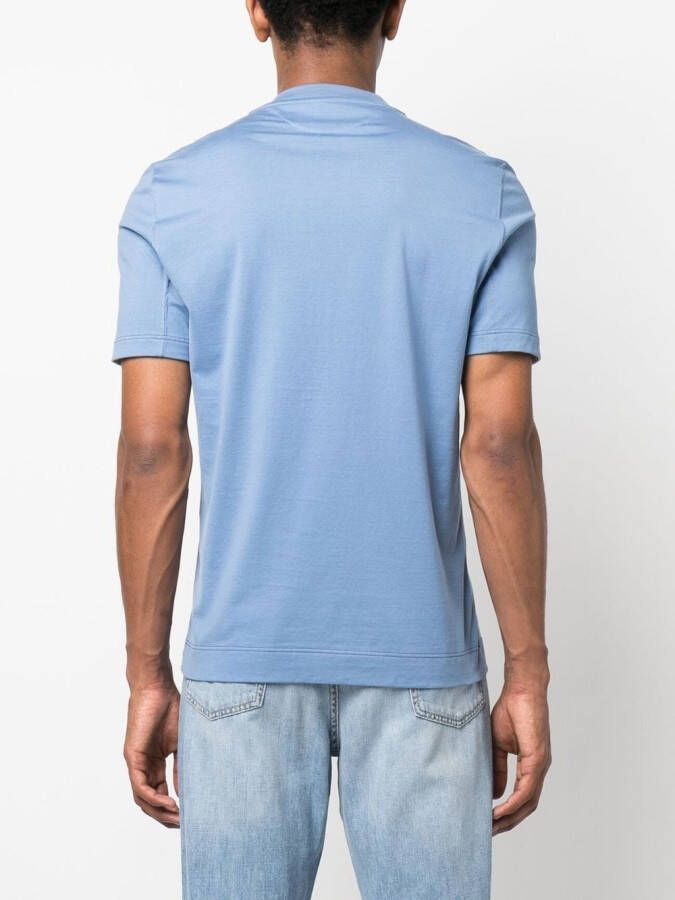 Brunello Cucinelli T-shirt met tekst Blauw