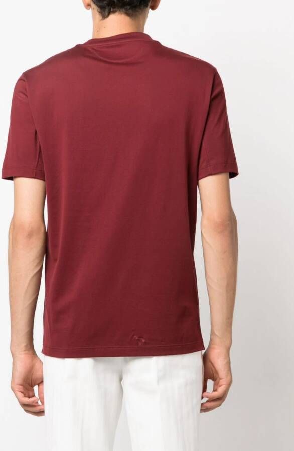 Brunello Cucinelli T-shirt met tekst Rood