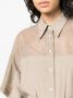 Brunello Cucinelli T-shirt verfraaid met pailletten Beige - Thumbnail 5