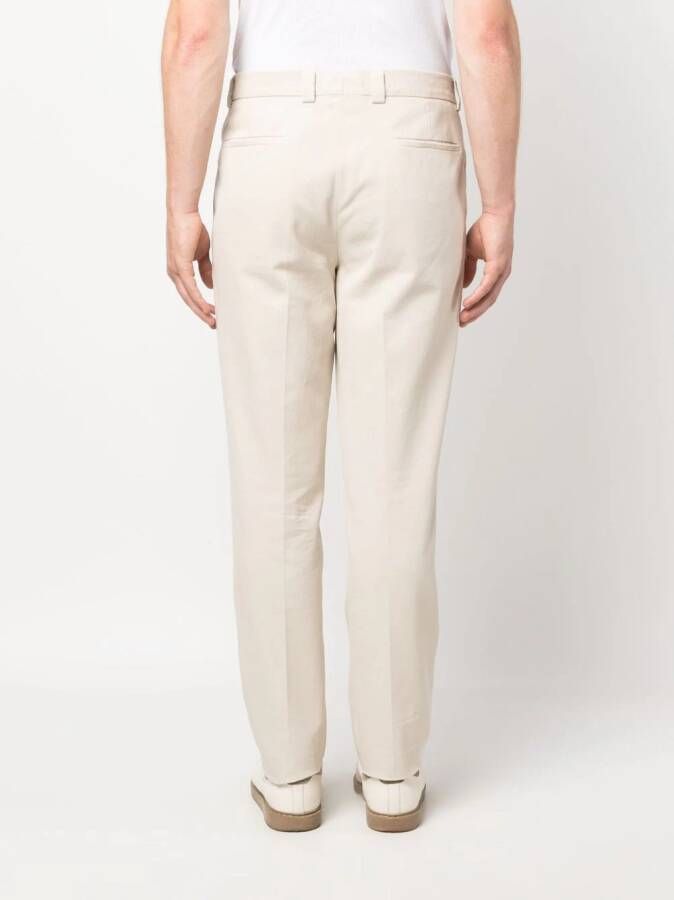 Brunello Cucinelli Chino met toelopende pijpen Beige