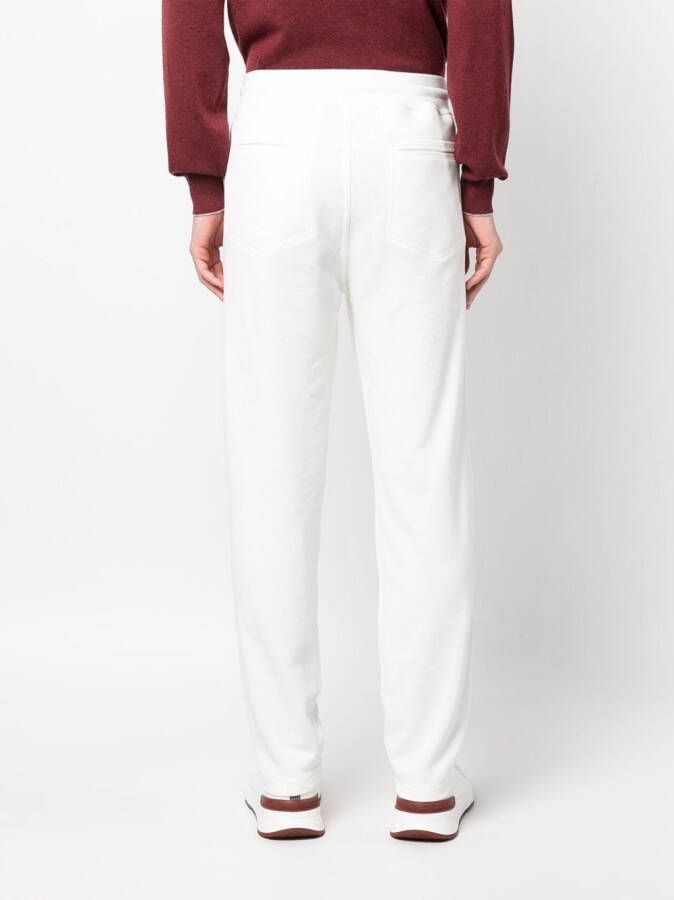 Brunello Cucinelli Broek met trekkoord Wit
