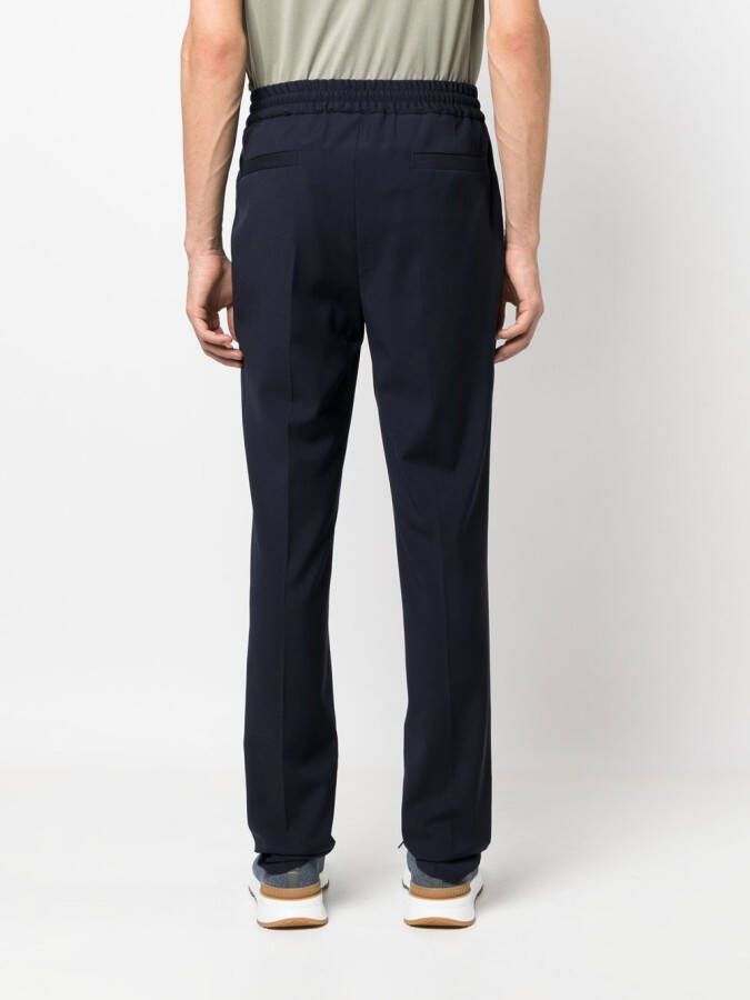 Brunello Cucinelli Broek met toelopende pijpen Blauw