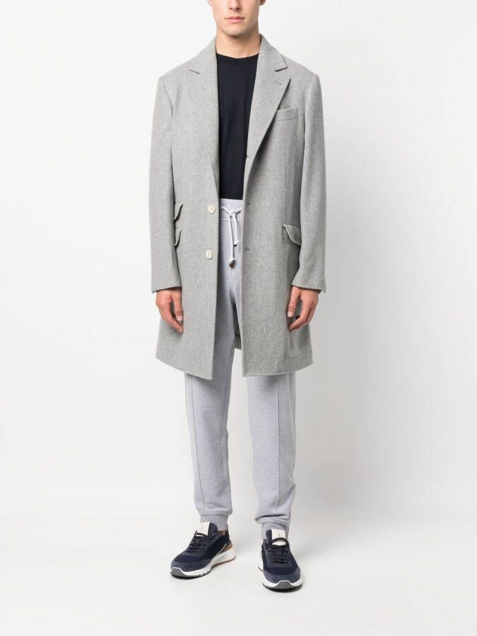 Brunello Cucinelli Broek met trekkoord Grijs