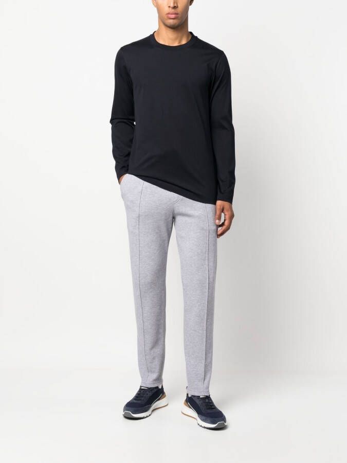 Brunello Cucinelli Broek met toelopende pijpen Grijs