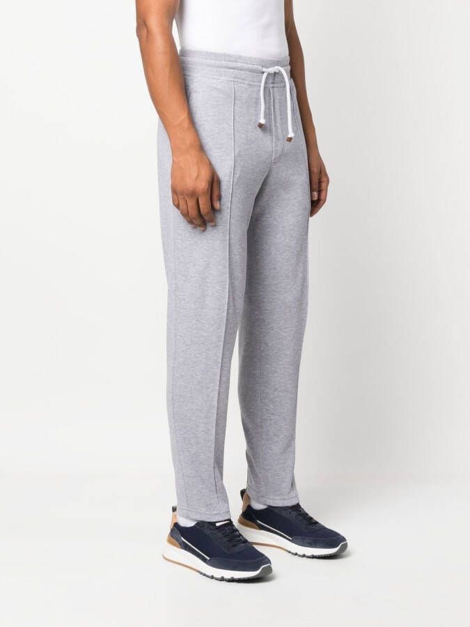 Brunello Cucinelli Broek met toelopende pijpen Grijs