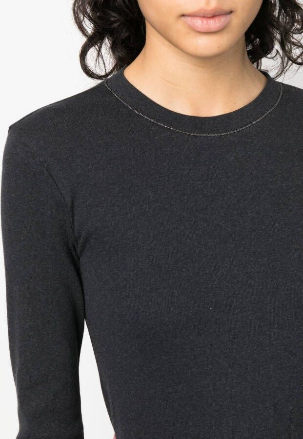 Brunello Cucinelli Top met kettingkraag Grijs