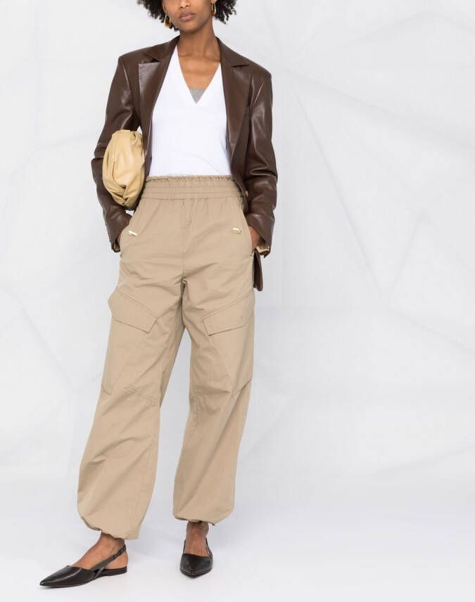Brunello Cucinelli Top met V-hals Wit