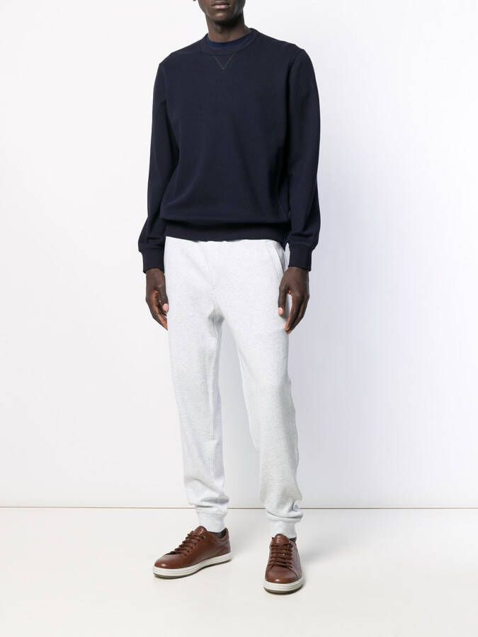 Brunello Cucinelli Trainingsbroek met logo Grijs