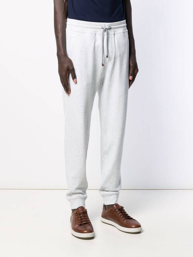 Brunello Cucinelli Trainingsbroek met logo Grijs