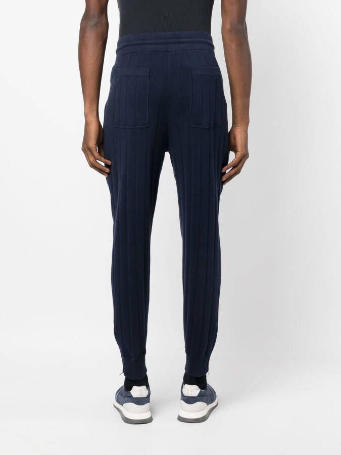 Brunello Cucinelli Trainingsbroek met toelopende pijpen Blauw