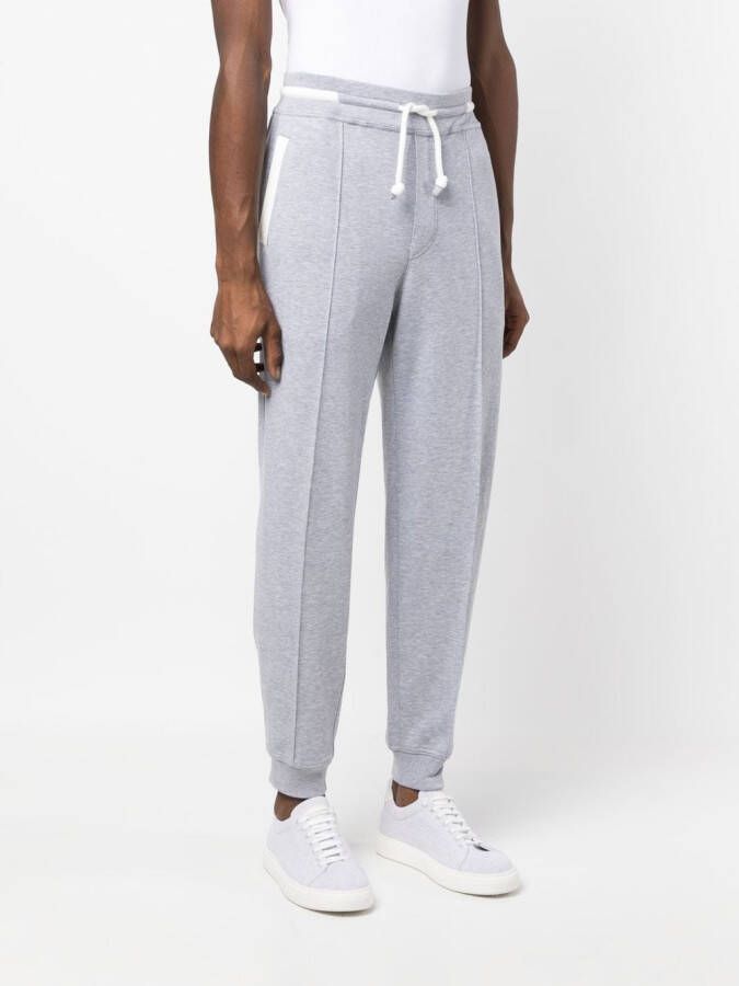 Brunello Cucinelli Trainingsbroek met trekkoordtaille Grijs