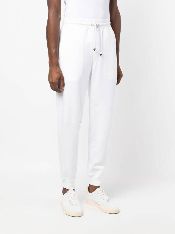 Brunello Cucinelli Trainingsbroek met trekkoordtaille Wit