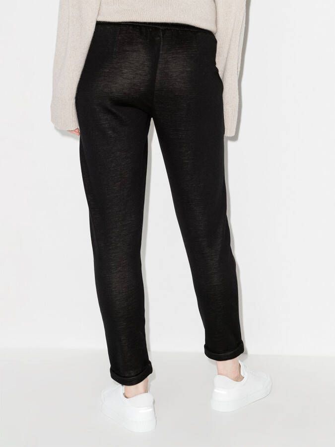 Brunello Cucinelli Trainingsbroek met trekkoordtaille Zwart