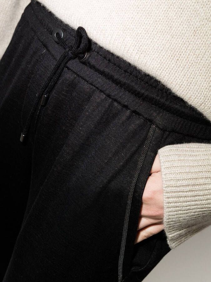 Brunello Cucinelli Trainingsbroek met trekkoordtaille Zwart