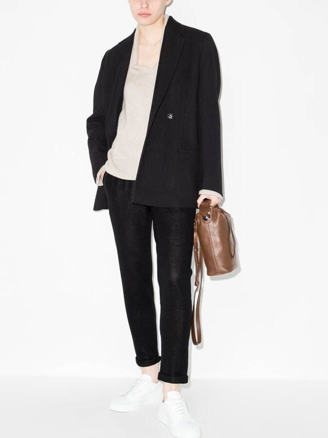Brunello Cucinelli Trainingsbroek met trekkoordtaille Zwart