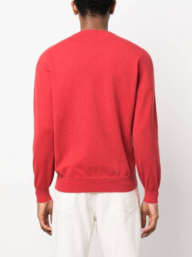 Brunello Cucinelli Trui met lange mouwen Rood