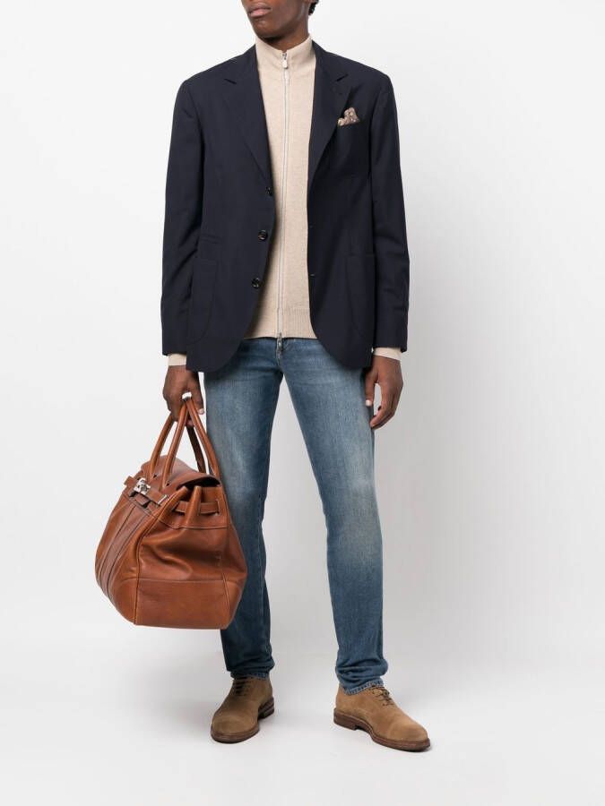 Brunello Cucinelli Trui met rits Beige