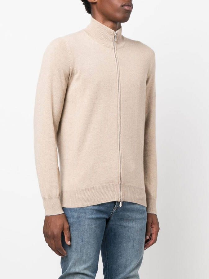 Brunello Cucinelli Trui met rits Beige