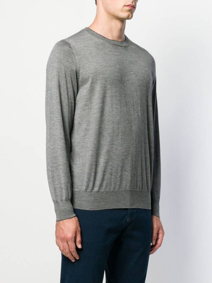 Brunello Cucinelli Trui met ronde hals Grijs