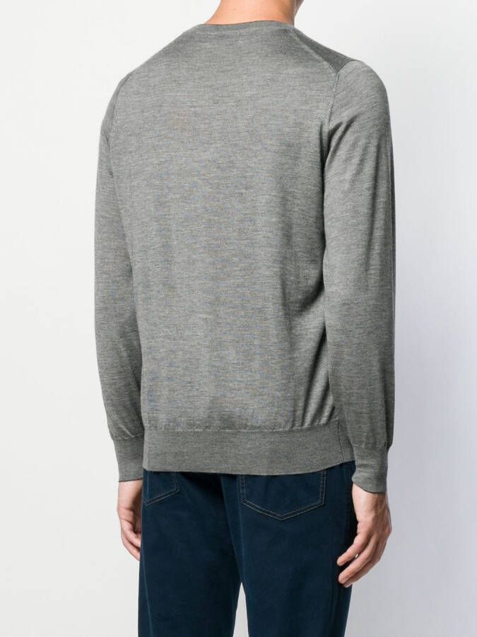 Brunello Cucinelli Trui met ronde hals Grijs