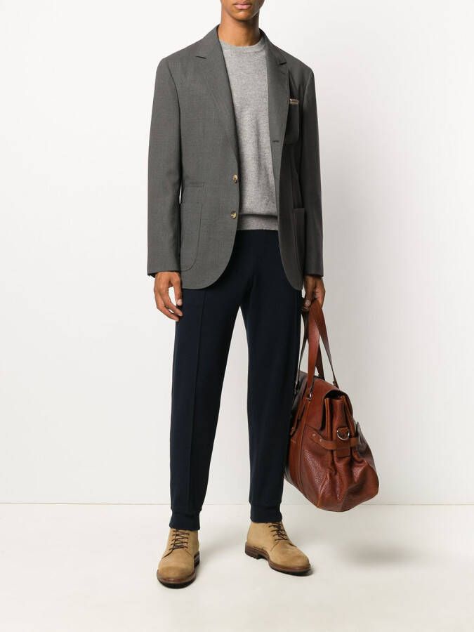 Brunello Cucinelli Trui met ronde hals Grijs