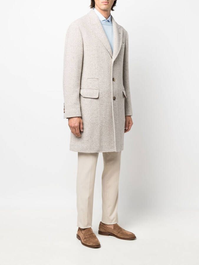 Brunello Cucinelli Tweed jas Beige